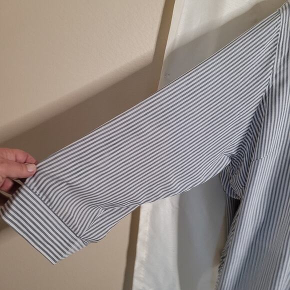 Velvet Heart Blue Striped Button Down Shirt - 3XL - Picture 3 of 16